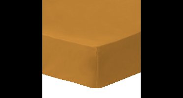 Matt & Rose Hoeslaken Karamel - Tweepersoons - 160 x 190/200 cm - Gewassen Katoen