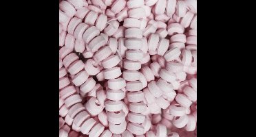 Lollywood - snoepkettingen roze - 1 kg - ongeveer 57 stuks