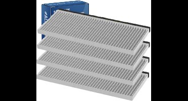 4x CleanAir Koolstoffilter voor Constructa 17006837 / 11025805 / DSZ4551