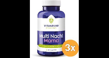 3x Vitakruid Multi Nacht Mama 100% Vegan (90 tabletten)