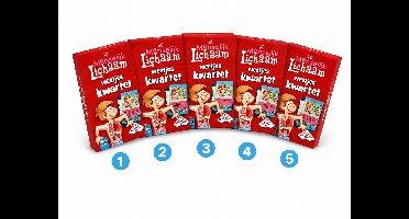 Het Menselijk Lichaam - 5-pack - Weetjes Kinder Kwartet - Leuk, voordelig & leerzaam kadootje voor kinderen - Giveaway voor kinderfeestjes & goodie bags