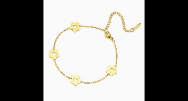 Luxe armband - Verguld - vrouwen armband - Goudkleurig armbanden - hoogwaardig roestvrij staal- armbandje - Goudkleurig - cadeau - verjaardag cadeau - Kerst cadeau