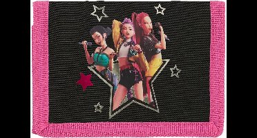 K-Pop Demon Hunters - Portemonnee – Roze/Zwart – Kinderportemonnee met Muntvak