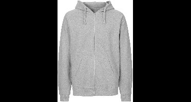 Neutral Unisex Tiger Cotton Hoodie With Zipper NET63301 - Sport Grey - L