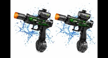 Snow Castle Elektrisch Waterpistool Set van 2 - Automatisch - Oplaadbaar Waterpistool - 5-7 Meter Bereik - 150 ml - Zomerspeelgoed - Watergevecht - Strandspeelgoed - Tuinspeelgoed - Waterbattle