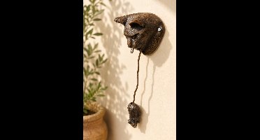 MadDeco - deurklopper - gietijzer - kat - en - muis