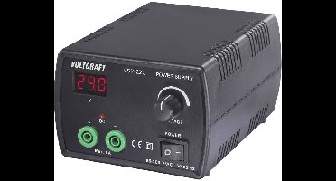 VOLTCRAFT CSP-220 Labvoeding, regelbaar 0 - 24 V/AC 1 A (max.) 24 W Aantal uitgangen: 1 x