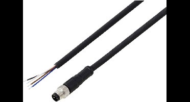 TRU COMPONENTS TC-13752028 Aansluitkabel M8 x 1 Aantal polen (sensoren): 4 Stekker, recht 2 m 1 stuk(s)