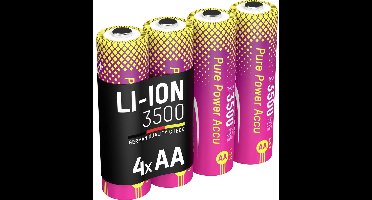 Ansmann Li-Ion Akku Mignon AA Typ 3500 (min. 3200 mAh) Oplaadbare batterijenset Li-ion 3250 mAh 1.5 V 1 stuk(s)