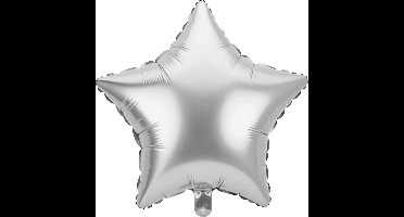 Foil balloon - Star silver