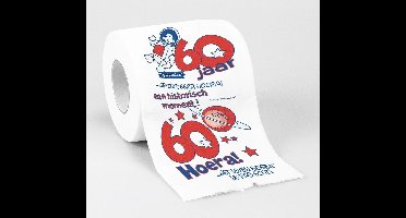 Paper dreams Cadeau toiletpapier 60 jaar - Voor 60e verjaardag - Decoratie