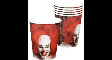 Boland - Set 6 Bekertjes Horror clown - Horror