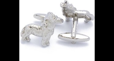 Manchetknopen - Huilende Wolven Zilverkleurig