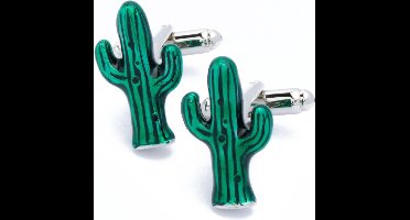 Manchetknopen - Kaktus Cactus Groen