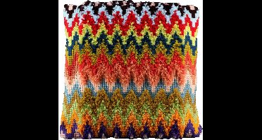 Pako borduurpakket kruissteek / knoop kussen - ZigZag - geprint stramien - 012.003 - DIY kit