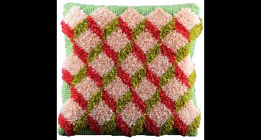 Pako borduurpakket kruissteek / knoop - kubussen - geprint stramien - 012.002 - DIY kit