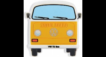 VW T2 Bus Rubber Magneet - Voorkant/oranje
