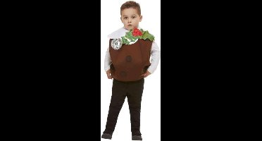 Smiffys - Christmas Pudding 3D Kinder Kostuum - Kids tm 7 jaar - Bruin