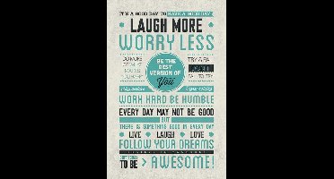 Pyramid Poster - Be Awesome - 91.5 X 61 Cm - Multicolor