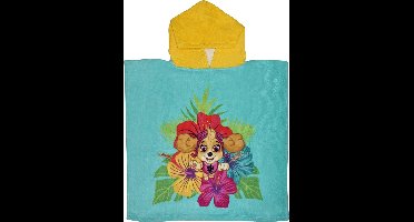 Nickelodeon Badponcho Paw Patrol 100 Cm Katoen Geel/mintblauw