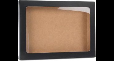 Kraftdoosjes Mat Zwart 12,5x1,5x16,8cm (25 stuks)