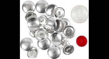 PacklinQ DIY Knopen - Zelf knopen bekleden met textiel - 12 stuks