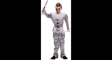 Witbaard Verkleedpak Duivelse Clown Junior Zilver 139-155cm