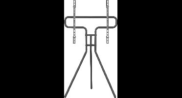 Tv standaard statief schilders ezel design studio - 134 cm hoog - tot 70 inch scherm