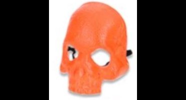 Witbaard Gezichtsmasker Schedel Neon One-size Oranje