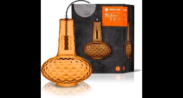 Pendelarmatuur: voor plafond, E27, Vintage 1906® Carved / 220…240 V, body materiaal: glas, IP20, 1-bundel