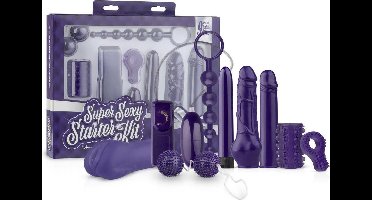 Loveboxxx - Super Sexy Starter Kit - Erotische Geschenkset met 9 Sex Toys - Sex Toys voor Koppels - Geschenkset Vrouwen en Mannen - Cadeau Vrouw en Man - Giftset Vrouw en Man - Erotisch - Paars