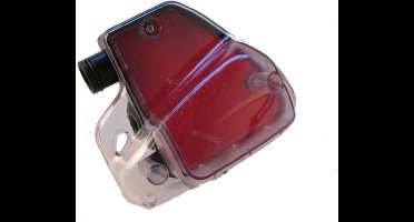 Luchtfilter compleet Peugeot Verticaal motor 50cc - transparant rood