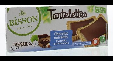 Bisson Tartelette chocolade hazelnoot 150 gram