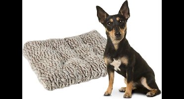 Hondenkussen snoozzy grijs wit 60x45cm