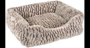 Flamingo Snoozzy - Mand Honden - Mand Snoozzy Rechthoekig Grijs/ Zwart 50x40x15cm - 1st - 120209 - 1st