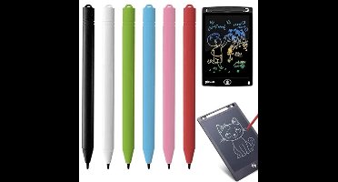 6 Reservepennen voor LCD-Schrijfborden en Tablets - Geschikt voor Teken- en Schrijfborden