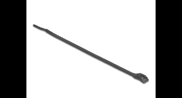 Delock Cable tie with flat head L 205 x W 2.5 mm 100 pieces black