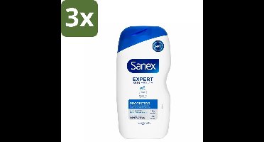 Sanex Douchecrème Expert Skin Health Protector 400 ml - Bulkverpakking - 3 stuks