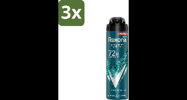 Rexona Men - Deodorant Spray - Advanced Protection - Marine Fresh - Anti-Transpirant & Perspirant - 150ml - Bulkverpakking - 3 stuks