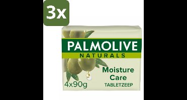 Palmolive Tabletzeep Naturals Olijf Melk 4x 90 gr - Bulkverpakking - 3 stuks