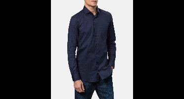 Pierre Cardin Overhemd Tailored Fit Henry Cotton/Stretch Navy (11490.9000 - 6000)