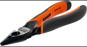 Bahco Ergo™ Universele Tang Met Halfronde Bek En Bimateriaal Handvatten 200 Mm Oranje