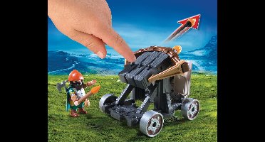 PLAYMOBIL  Mobiele ballista met ponys en dwergen - 9341