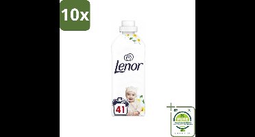 10 x Lenor - Wasverzachter - Gevoelig - Milde Geur - 41 Wasbeurten - Grootverpakking - Wasverzachter - Lenor - Gevoelige Huid - Milde Geur - Langdurige Frisheid
