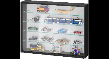 Vitrinekast Hangend - Wandvitrine - Glazen Vitrinekast - 75x14x55cm