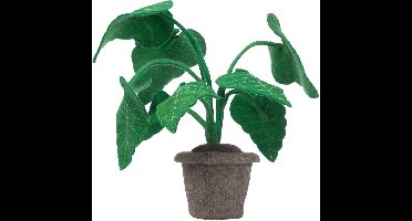 Vilten kunstplant - alocasia