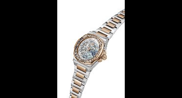 Gc Gc Coussin Shape Mini Quartz Analoog Horloge Zilver En Roos Kast: 100% Roestvrij Staal | Bracelet 100% Roestvrij Staal 30 mm Z12010L9, Z12011L7