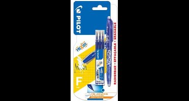 Pilot Frixion Balpen Blauw + 3x Navulling - Uitwisbaar