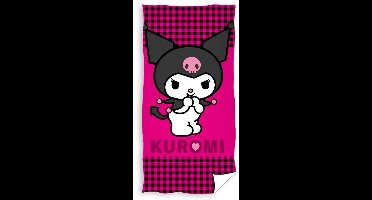 Hello Kitty Strandlaken Kuromi - 70 x 140 cm - Katoen