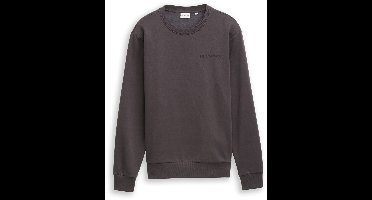 Tom Tailor - Sweatshirt met ronde hals - Maat XXL - Tarmac Grey